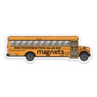 School Bus Shaped Magnets 5.25x1.75