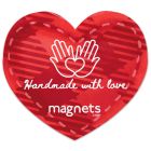 Heart Shaped Magnets for Refrigerator 2.375x2.125