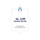 Custom Shape Magnet - 10 to 11.99 Square Inches Outdoor Safe