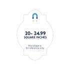 Custom Shape Magnet - 20 to 24.99 Square Inches Outdoor Safe
