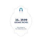 Custom Shape Magnet - 25 to 29.99 Square Inches Outdoor Safe