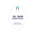 Custom Shape Magnet -30 to 39.99 Square Inches Outdoor Safe