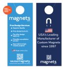 Custom Rectangular Door Hanger w Slit Square Corners 4x10