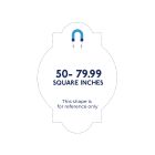 Custom Shape Magnet - 50 to 79.99 Square Inches Outdoor Safe