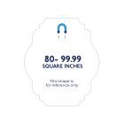 Custom Shape Magnet - 80 to 99.99 Square Inches Outdoor Safe