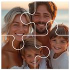 4 Piece Puzzle Shape Magnet 3.5x3.5
