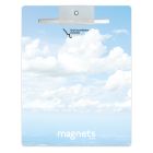 Magnetic Memo Board Blue Sky 8.5x11 with Dry Erase Marker – Made in the USA