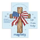 Freedom Heritage Cross Refrigerator Magnet 4x4