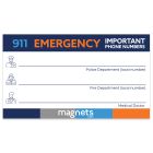 Emergency Numbers Magnet 2x3.5