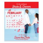 Save the Date Wedding Magnets w. Roses 3.5x4