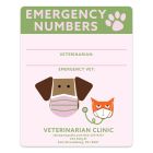 Pet Emergency Numbers 4x5 RC