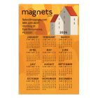 2026 custom calendar fridge magnet 4x6 with free design and pay-after-approval, durable promotional magnetic calendar, Made in the USA