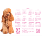 2026 Dog Groomer Calendar Magnets 4x6, customizable with free design and pay-after-approval, durable magnetic calendar for dog grooming businesses, Made in the USA