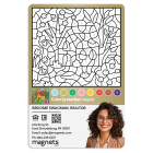 6x9 Interactive Metallic Multicolor "Color by Number" Realtor Magnet