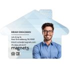 House Shape Advertising Magnets 3.5x2.5