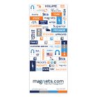 Word Fridge Magnets 3.375x8.125