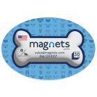 Outdoor Oval Pet Car Magnets 4x6