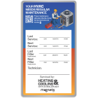 Metallic Printed HVAC Maintenance Reminder Magnet 4x7