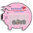 Pig Shaped Magnet with Pocket 6.38x5.75