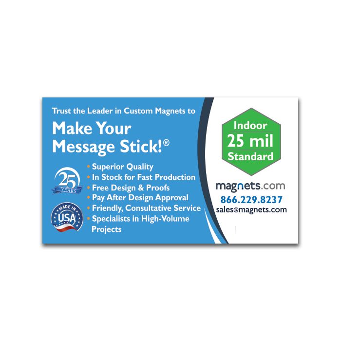 Fridge Magnet Business Cards 2x3.5 Standard