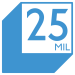 Standard 25 mil
