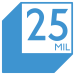 Standard 25 mil